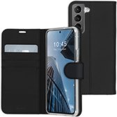 Accezz Hoesje Geschikt voor Samsung Galaxy S22 Plus Hoesje Met Pasjeshouder - Accezz Wallet Softcase Bookcase - Zwart