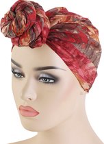 Hoofddeksel – Tulband – Rood – Muts – Hoofddoek  – Hoofdband – Hijab – Headwrap – Slaapmuts – Slaap cap – Haarband – Haarverzorging