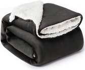 BEDSURE Deken Sofa Knuffeldeken Grijs - Warme Sherpa Sofa Gooideken, Dikke Sofa Deken Couch Deken, 150x200 cm XL Pluizige Woondeken voor Couch