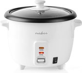 Bol.com Nedis Rijstkoker - Rice cooker - 400 Watt 1.0 L Wit aanbieding