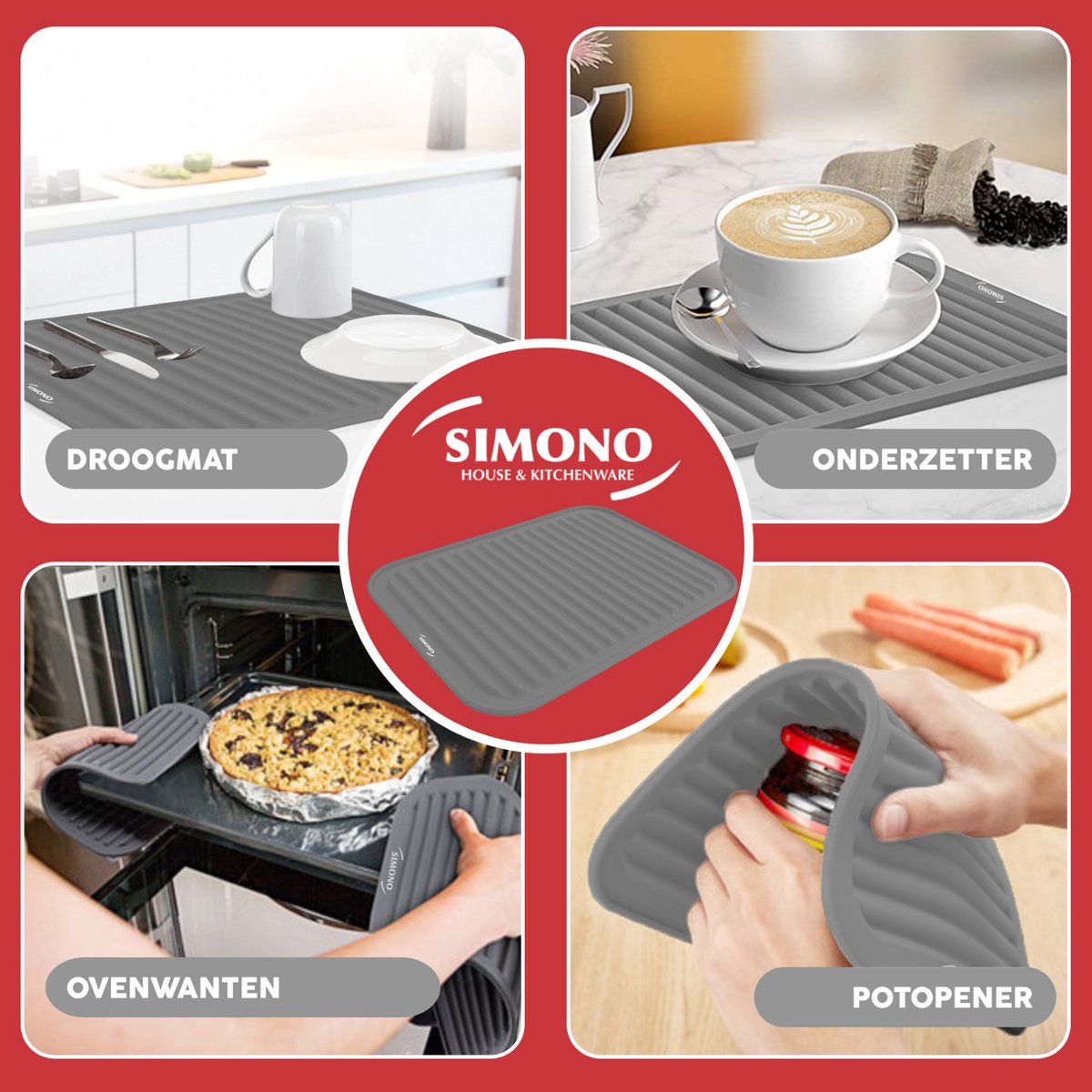 Isolatie potmat, opvouwbare onderzetter, keukenaccessoires