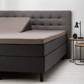 Splittopper hoeslaken – Taupe – 180x200 cm – split - Jersey Stretch – Hoogwaardige hotel kwaliteit