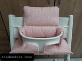 Stokke Tripp Trapp kussenset driehoekjes roze
