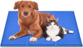 FYORE - Koeling Mat voor Honden Katten - Huisdieren IJs Mat - Zelfkoelende Gel Mat - 90 x 50 cm - Blauw