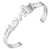Armband Bangle - Mickey Mouse Love - 925 sterling - Zilver