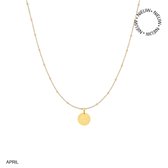 Ketting Flower Collectie - april - goud