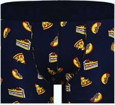 Verjaardag cadeau – BOXER SHORT - Fastfood - Grappige boxer short – Mannen Boxershort – Heren Boxer Short - Leuke Boxer Short - Vrolijke Boxershort – Mannen Cadeautjes - Luckyday S