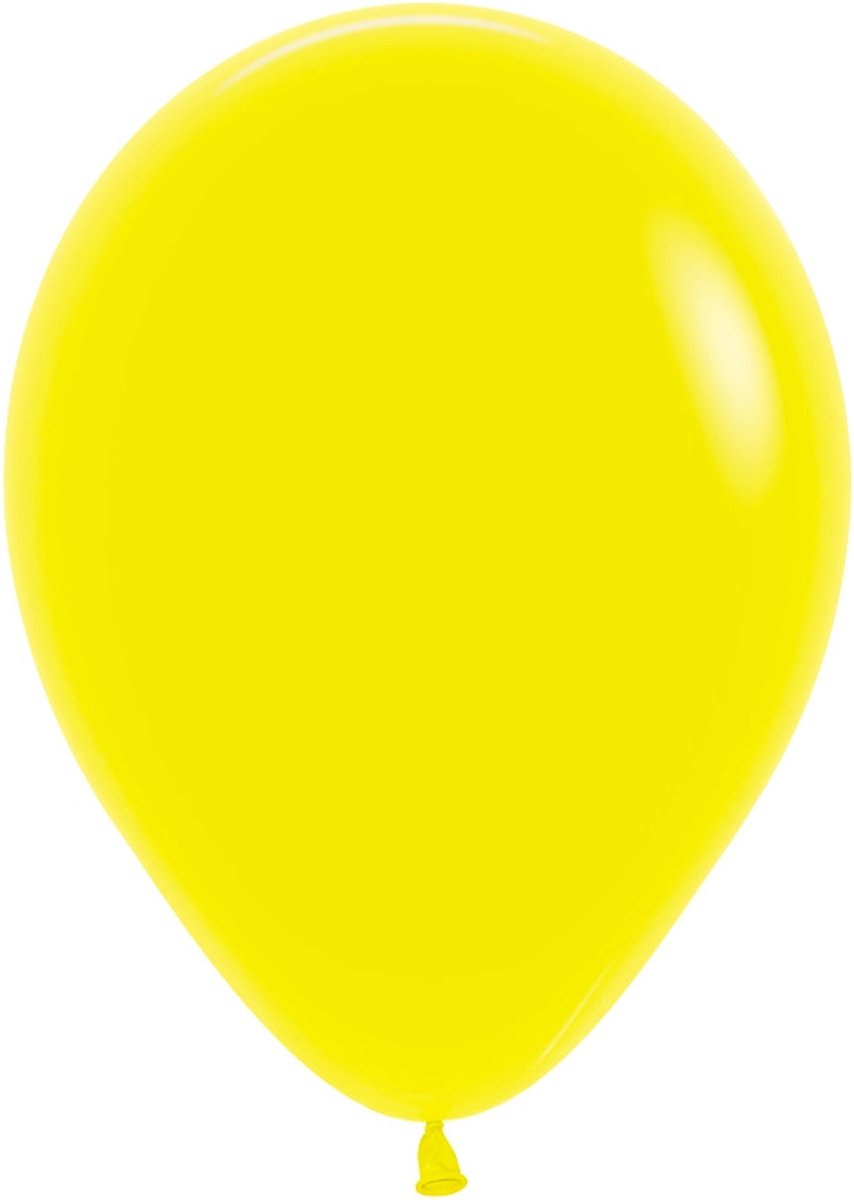 Mini ballonnetjes | Professionele kwaliteit Sempertex ballonnen | Gele ballonnen | 12 cm en 5 inch ballonnen | Ballonnen enkel luchtgevuld | NIET VOOR HELIUM