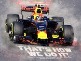 Max, tweevoudig wereldkampioen Formule 1 - Schilderij - “That’s how we do it” 80x60 cm- Incl. ophangset