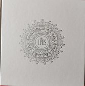 eerste communie Gastenboek, wit, IHS symbool 22 pagina's gratis pen