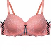 Bh push up met kant 70B/75A roze