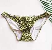 Sexy Luipaard Print Groen Slip Maat M