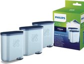 Philips 3x Kalk- en waterfilter - Saeco AquaClean CA6903 - Verminderd Kalk - Betere Smaak Koffie - Na 5000 Kopjes Ontkalken - 3 Stuks Totaal