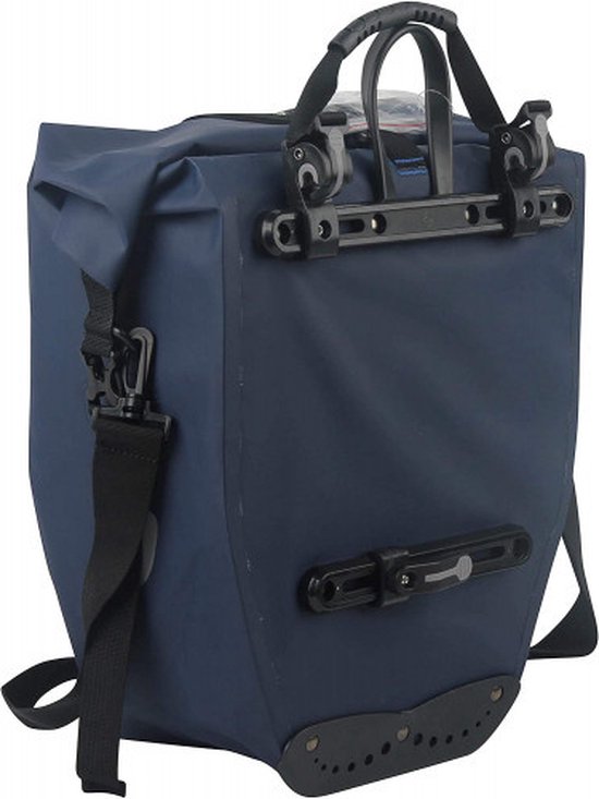 Enkele fietstas Büchel 100% waterdicht 25,4 liter - donkerblauw van Enkel — afbeelding 3
