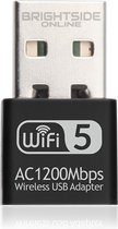 Brightside Wifi adapter USB - Dual band - 1200Mbps - Realtek chip - 2.4GHz & 5Ghz