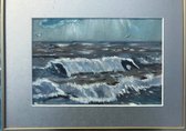 Shoreline – oil on paper - 40×30cm