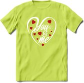 You and My - Valentijn T-Shirt | Grappig Valentijnsdag Cadeautje voor Hem en Haar | Dames - Heren - Unisex | Kleding Cadeau | - Groen - M