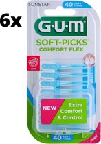 Gum Soft-Picks Comfort Flex Small - 6 x 40 Stuks - Voordeelverpakking