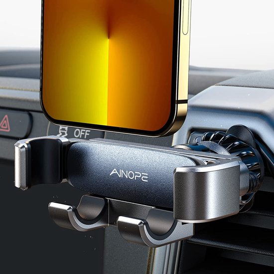 Support Téléphone Voiture à Clip Ventilation - Rotation 360°, Compatible IPhone, Samsung, Huawei...