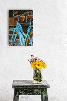 Muurdecoratie Fiets - Schilderij op plexiglas - Wall Art - Schilderij - 25 x 45 cm - Woonkamer - interieur design - Music Wave Art