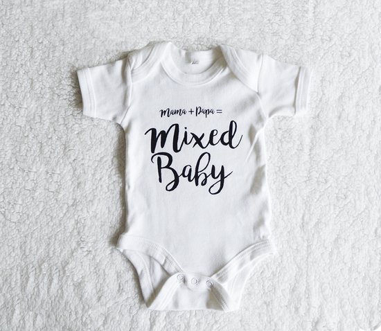 Baby rompertje met tekst | Mixed Baby | Cadeau | Multicultureel | Grappig | 0-6 mnd