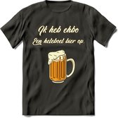 Ik Heb EHBO T-Shirt | Bier Kleding | Feest | Drank | Grappig Verjaardag Cadeau | - Donker Grijs - 3XL