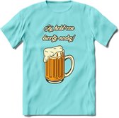 Ik Heb Een Biertje Nodig T-Shirt | Bier Kleding | Feest | Drank | Grappig Verjaardag Cadeau | - Licht Blauw - M