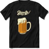 Biertje! T-Shirt | Bier Kleding | Feest | Drank | Grappig Verjaardag Cadeau | - Zwart - XXL