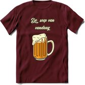 De Soep Van Vandaag T-Shirt | Bier Kleding | Feest | Drank | Grappig Verjaardag Cadeau | - Burgundy - XL