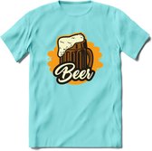 Bierpul T-Shirt | Bier Kleding | Feest | Drank | Grappig Verjaardag Cadeau | - Licht Blauw - L