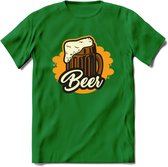 Bierpul T-Shirt | Bier Kleding | Feest | Drank | Grappig Verjaardag Cadeau | - Donker Groen - S