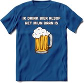 Ik Drink Bier Alsof Het Mijn Baan Is T-Shirt | Bier Kleding | Feest | Drank | Grappig Verjaardag Cadeau | - Donker Blauw - M