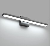 Merkloos - Spiegel Licht - Aluminium - Zwart - 6000 K - 20 W - 2000 Lumen - Badkamer Spiegel Lamp