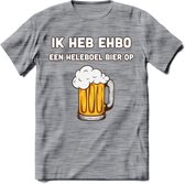 Ik Heb EHBO T-Shirt | Bier Kleding | Feest | Drank | Grappig Verjaardag Cadeau | - Donker Grijs - Gemaleerd - 3XL