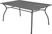 Decoways - Tuintafel 150x90x72 cm staalgaas