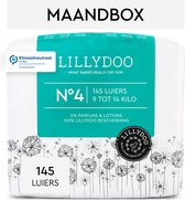 LILLYDOO Huidvriendelijke Luiers - Maat 4 (9-14 kg) - 145 Stuks - Maandbox