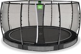 EXIT Allure Premium inground trampoline rond ø427cm - zwart