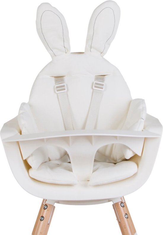Childhome Coussin chaise haute Rabbit Universal 70 Cm Blanc