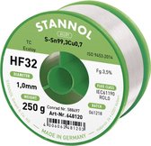 Stannol HF32 3500 Soldeertin, loodvrij Spoel Sn99,3Cu0,7 REL0 250 g 1 mm