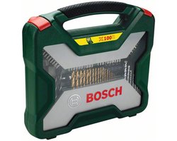 Bosch X-Line borenset - 100-delig - Titanium Plus Serie - Voor hout, metaal en steen