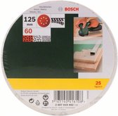 Bosch 25-delige schuurbladenset voor excenterschuurmachines 125 mm - korrel 60
