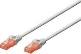 Digitus DK-1617-250 RJ45 Netwerkkabel, patchkabel CAT 6 U/UTP 25.00 m Grijs Vlambestendig, Halogeenvrij, Rond, Verdraaide paren, Onafgeschermd 1 stuk(s)