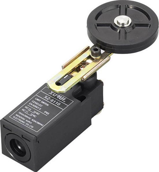 Foto: Tru components 1426612 xz 9 110 eindschakelaar 250 v ac 10 a zwenkbare rolhendel moment ip65 1 stuk s 