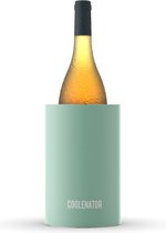 Coolenator champagnekoeler - Pastel Groen – wijnkoeler – flessenkoeler – met vrieselement