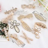 12 Stuks Luxe Strass Parel Haar Clip Voor Dames - Haarspelden - Cadeaus Voor Meisjes - Haar Clips Voor Dames - Mode Haaraccessoires Voor Feest Bruiloft - Haaraccessoires - Haarklauw - Haar Cl