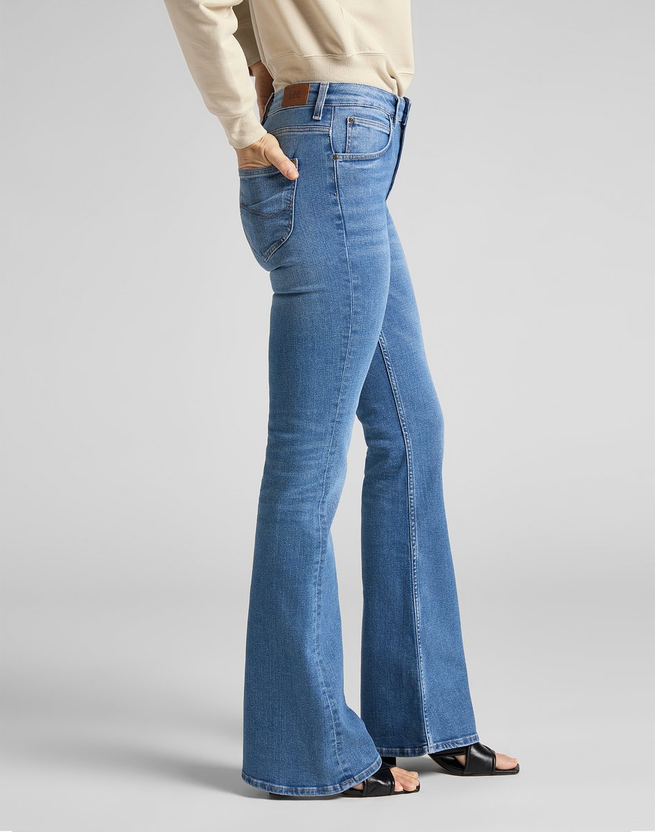 LEE Breese Jaded Dames Flared Jeans 28_29