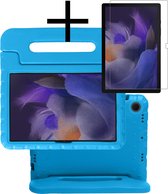 Hoesje Geschikt voor Samsung Galaxy Tab A8 Hoesje Kinderhoes Shockproof Hoes Kids Case Met Screenprotector - Blauw