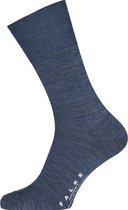 FALKE Airport herensokken - donkerblauw melange (dark blue melange) - Maat: 43-44