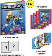 PANINI - Minecraft starterpak + 1 album + 4 zakjes  + 6 stickers +  2 blok kaarten