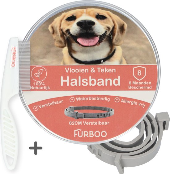 Furboo Vlooienband & Hond Veilig voor Honden - 8 Maanden Bescherming... | bol.com